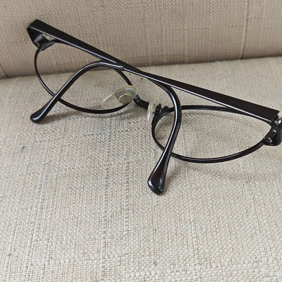 Anne Klein Women Glasses Frame Dark Brown Eye Wear Eyeglasses K1104 Made Italy - Picture 9 of 14
